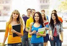 Prospective female students conversing about Direct admission in SRM Chennai options.